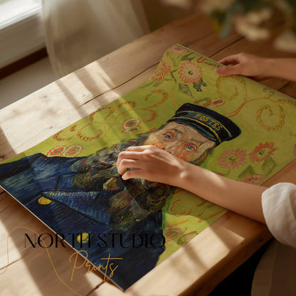 Premium Poster of Classic Van Gogh Portrait of a Bearded Man Posters