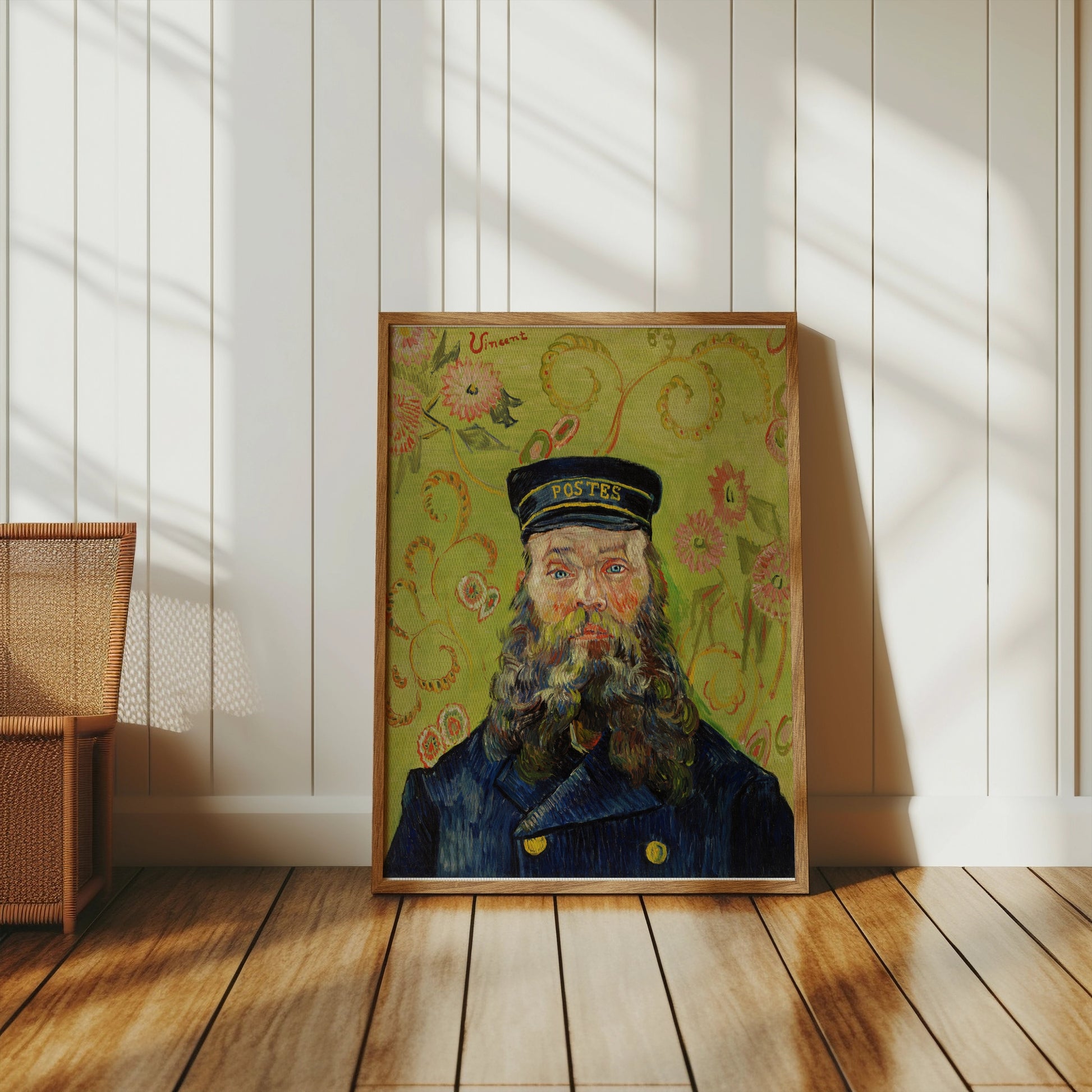 Premium Poster of Classic Van Gogh Portrait of a Bearded Man Posters