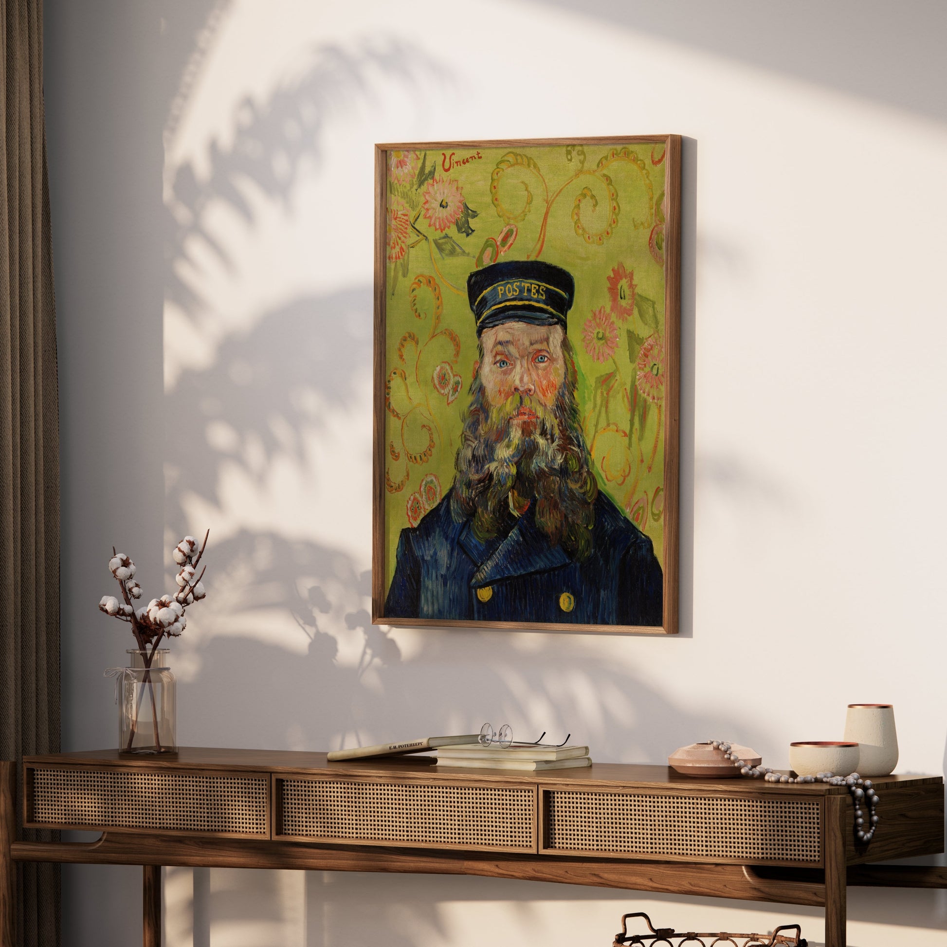 Premium Poster of Classic Van Gogh Portrait of a Bearded Man Posters