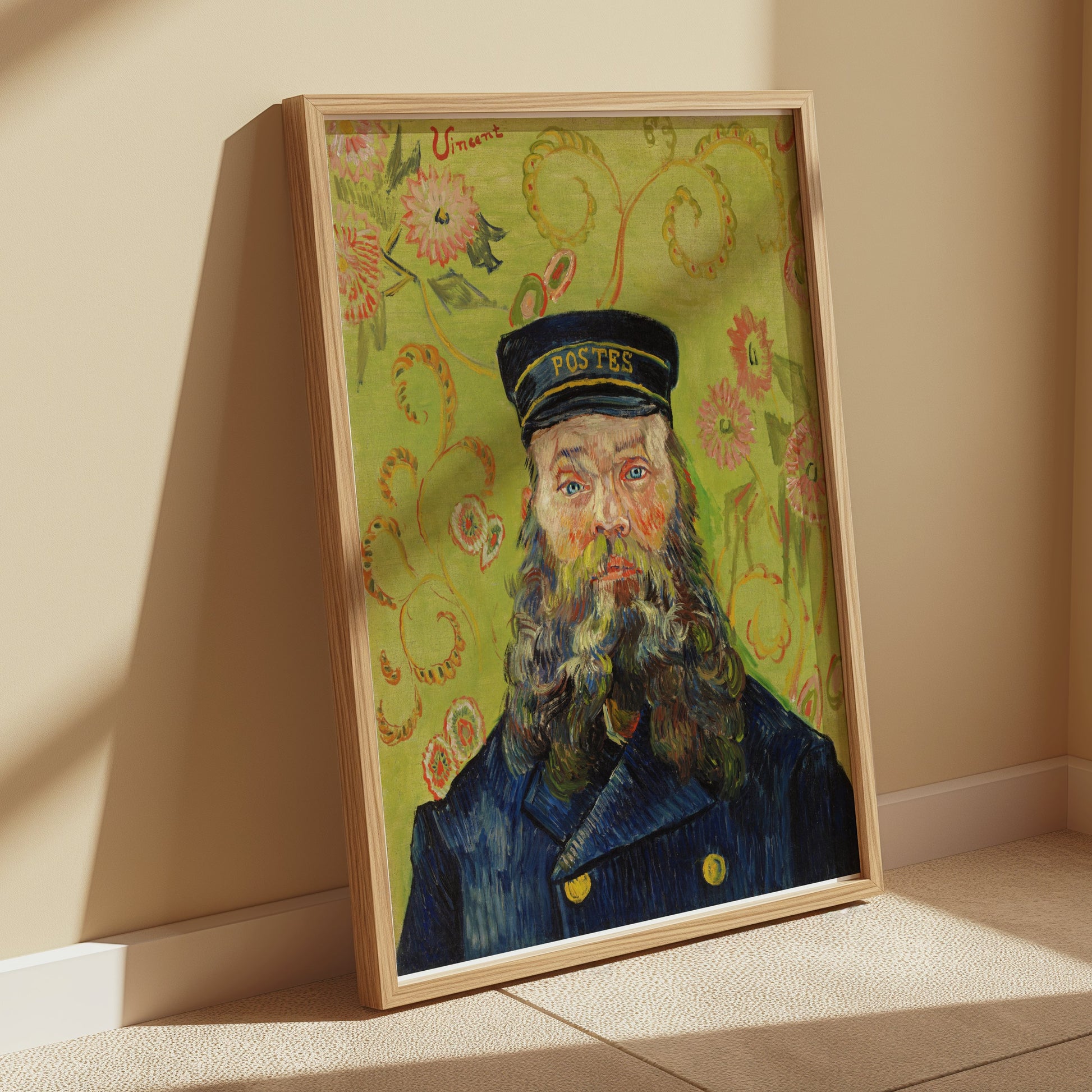 Premium Poster of Classic Van Gogh Portrait of a Bearded Man Posters