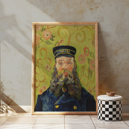 Premium Poster of Classic Van Gogh Portrait of a Bearded Man Posters