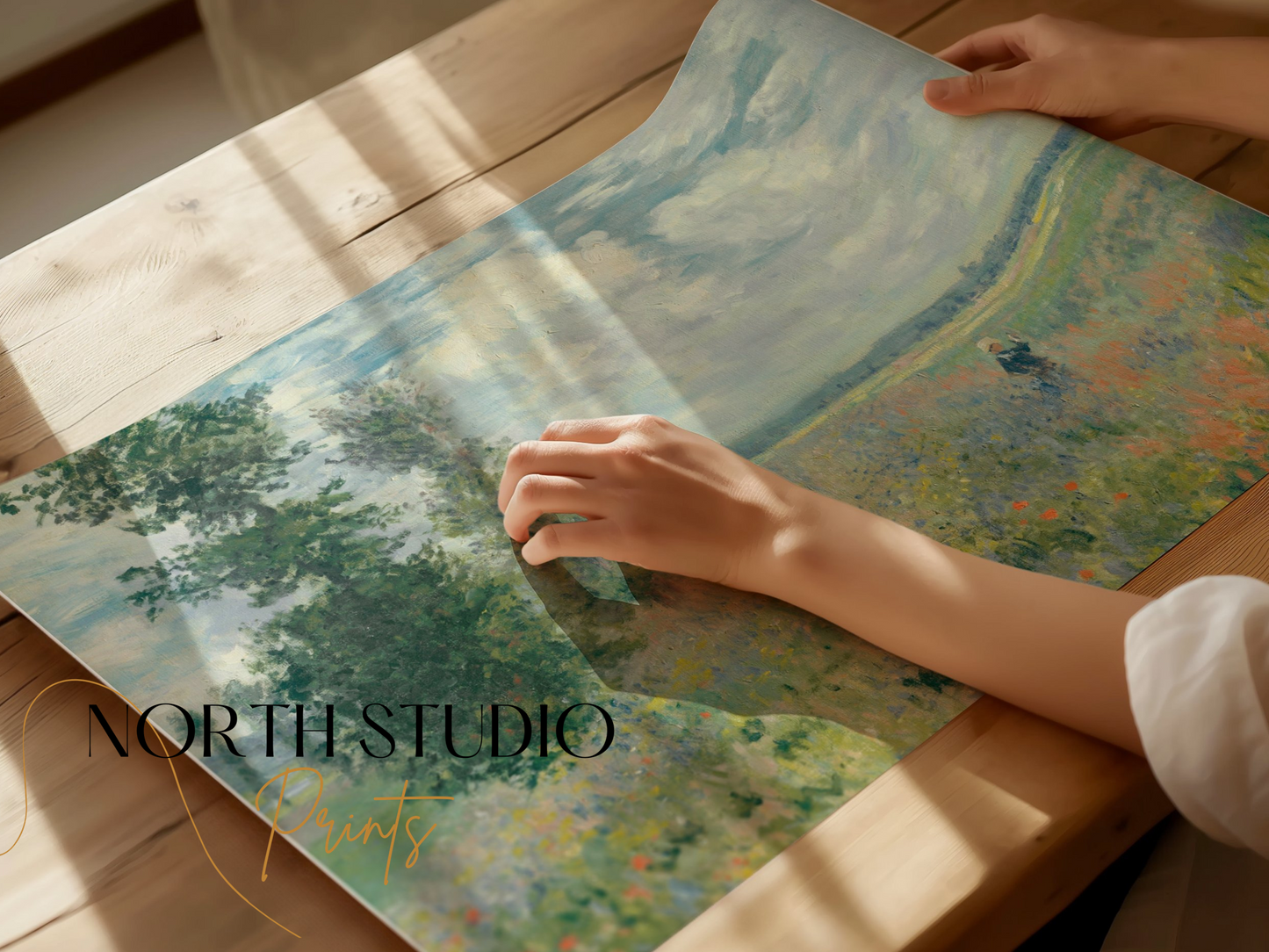 Premium Poster of Claude Monet Wild Poppies Landscape Art Print Posters