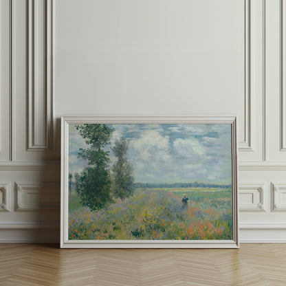 Premium Poster of Claude Monet Wild Poppies Landscape Art Print Posters