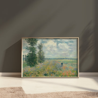 Premium Poster of Claude Monet Wild Poppies Landscape Art Print Posters