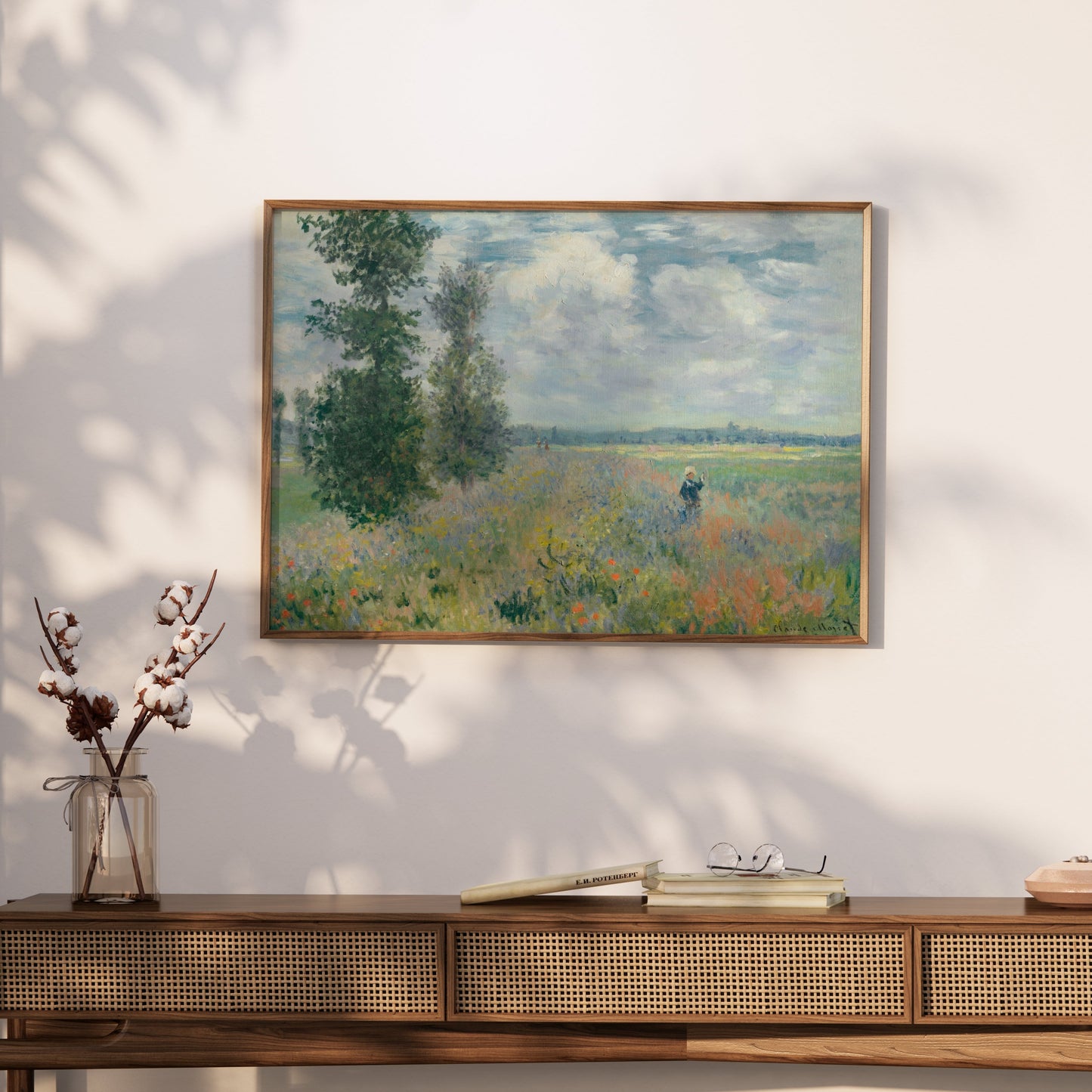 Premium Poster of Claude Monet Wild Poppies Landscape Art Print Posters