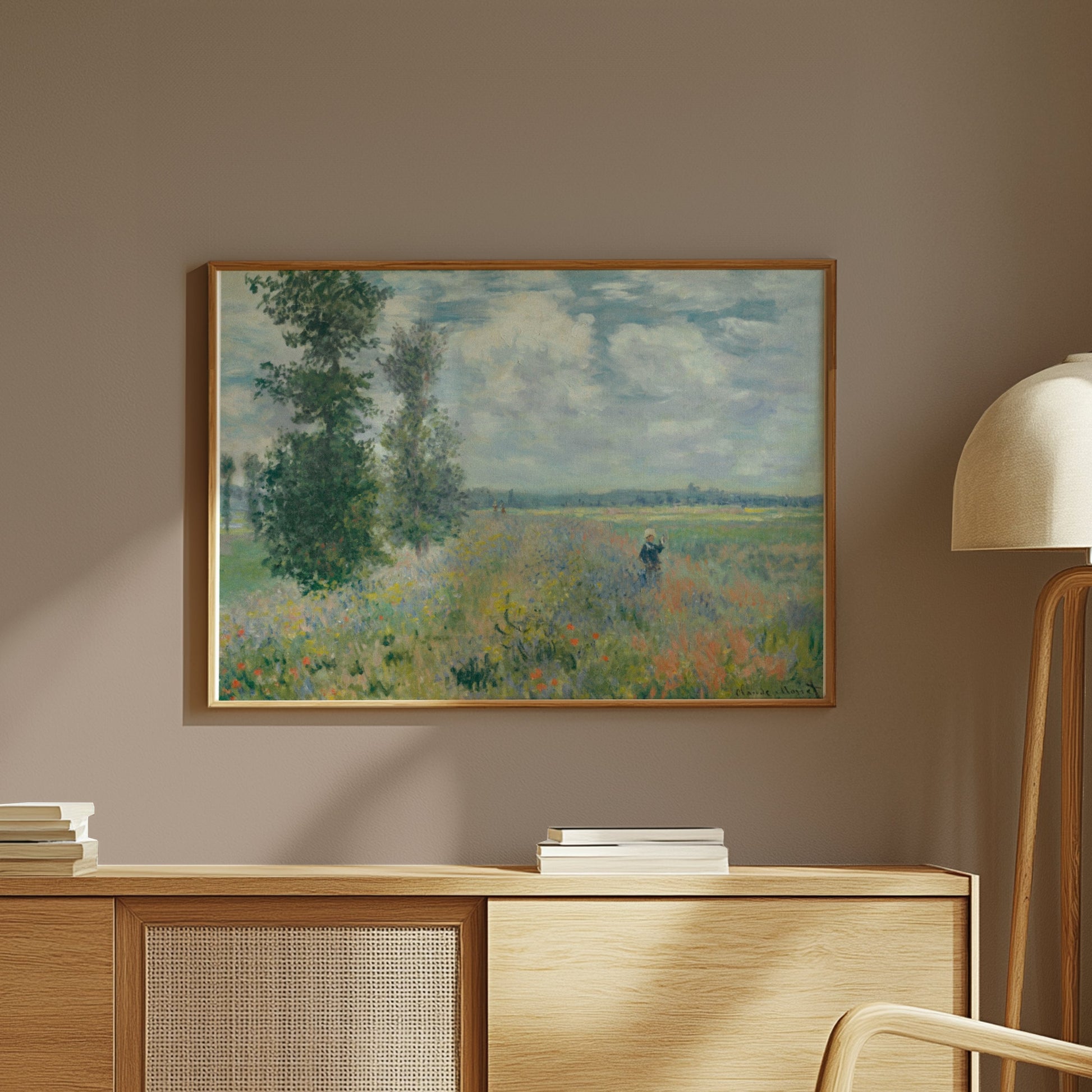 Premium Poster of Claude Monet Wild Poppies Landscape Art Print Posters