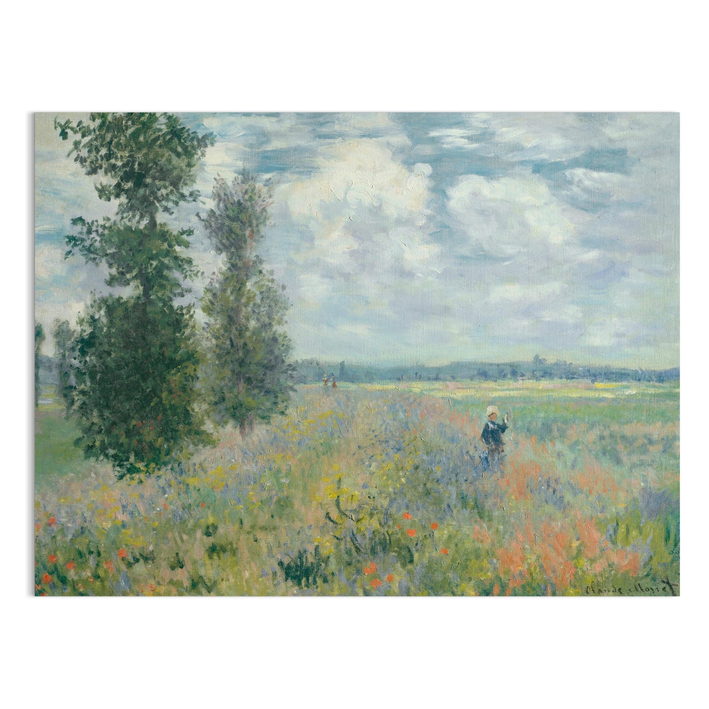 Premium Poster of Claude Monet Wild Poppies Landscape Art Print Posters