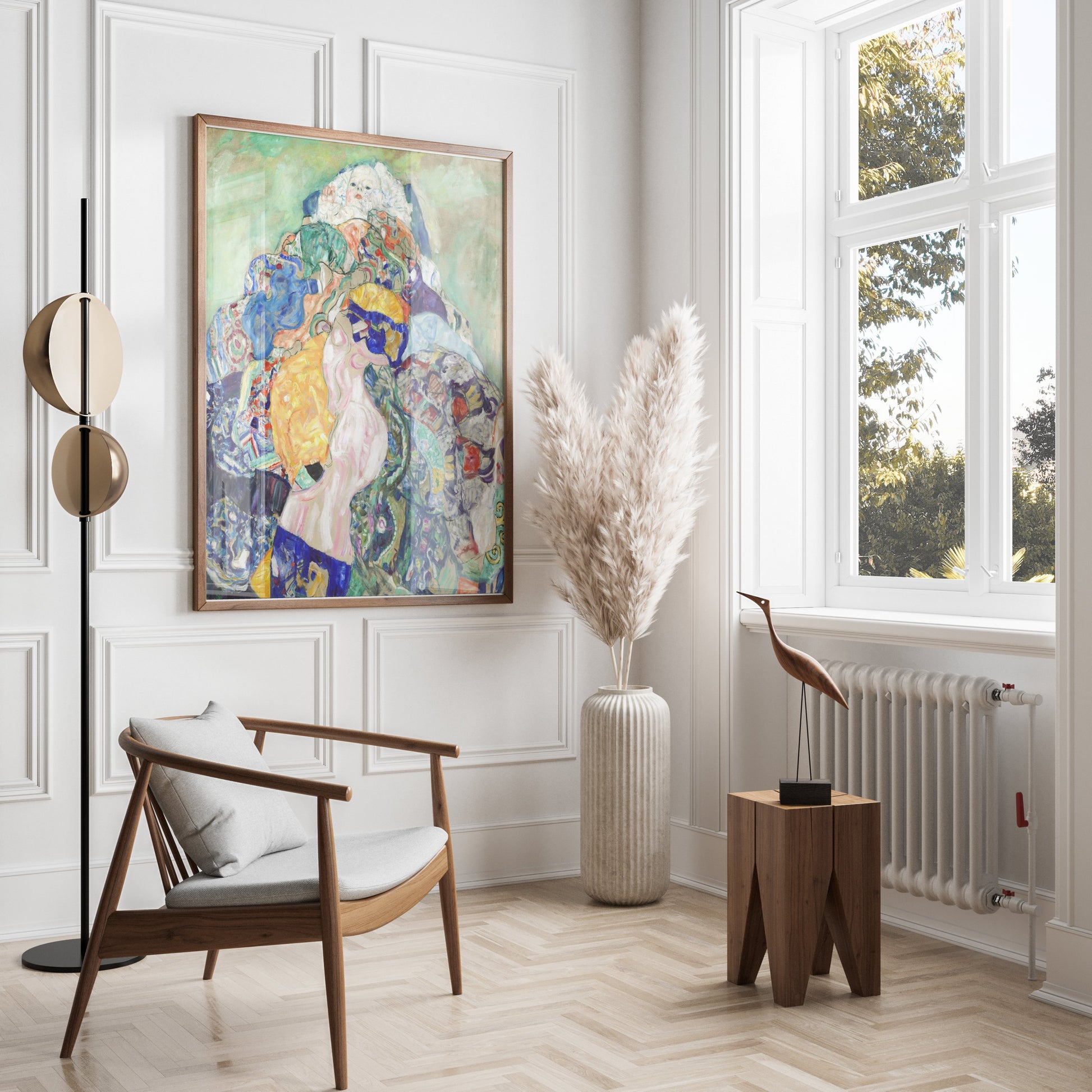 Premium Poster of Colorful Abstract Art with Female Figures Posters