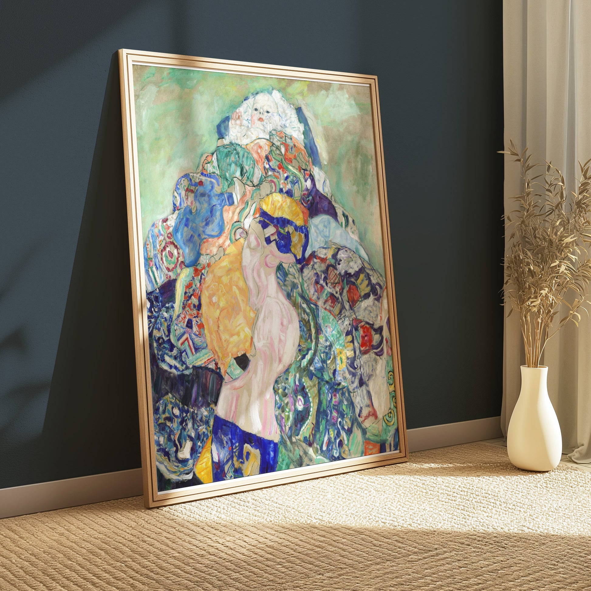 Premium Poster of Colorful Abstract Art with Female Figures Posters