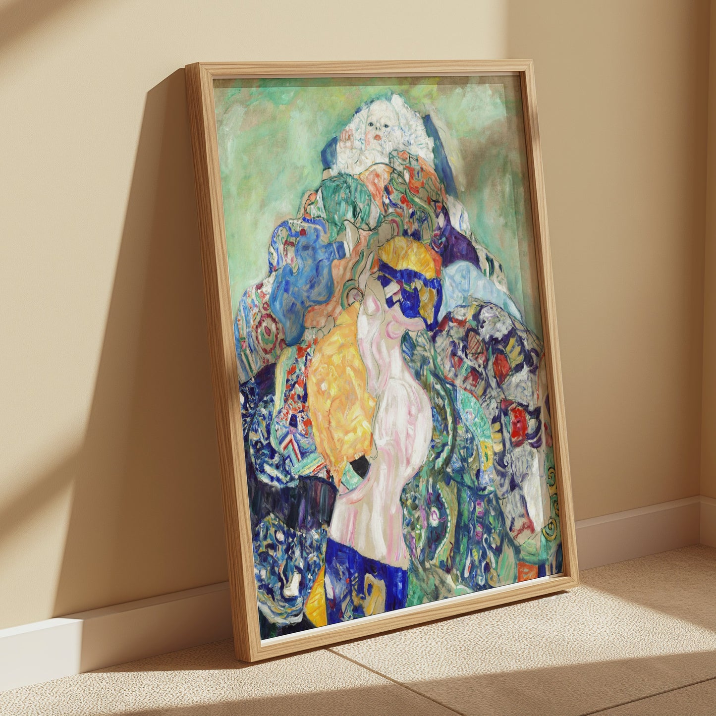 Premium Poster of Colorful Abstract Art with Female Figures Posters