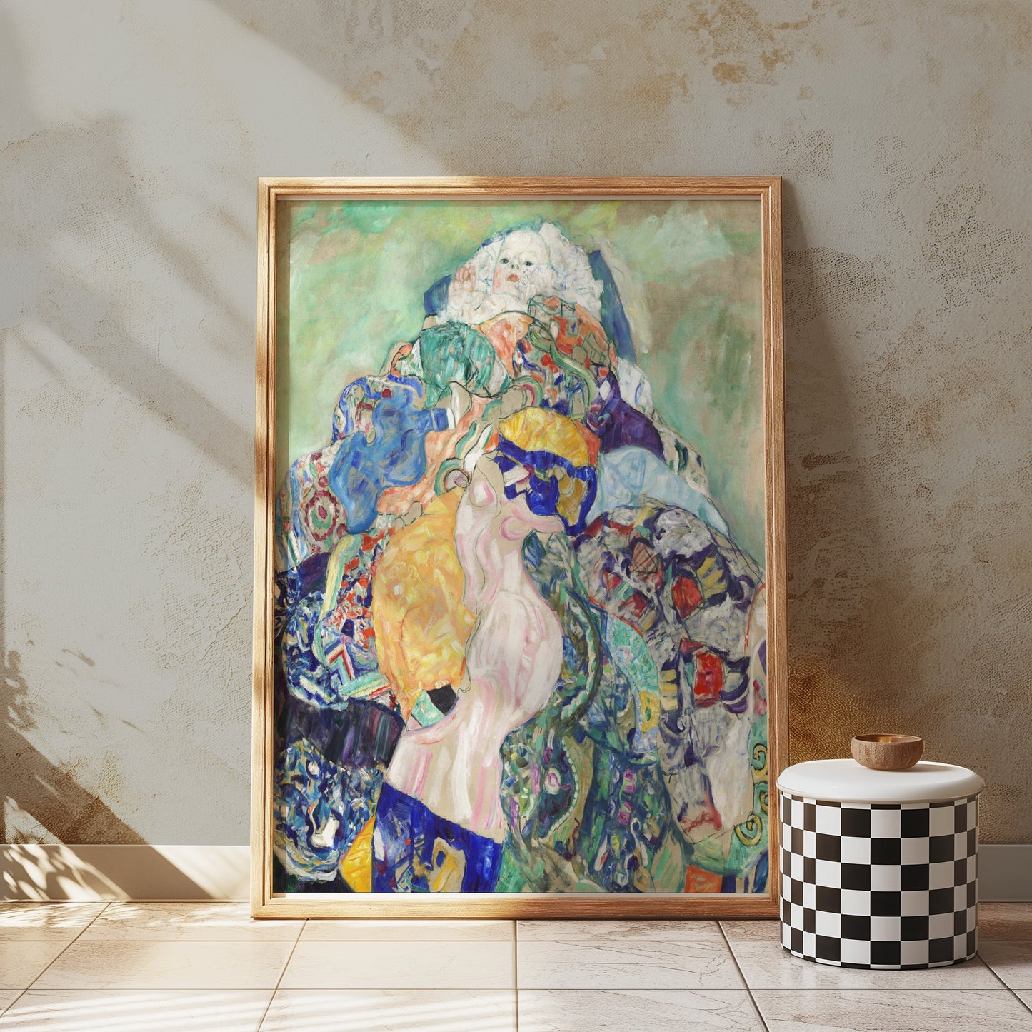 Premium Poster of Colorful Abstract Art with Female Figures Posters