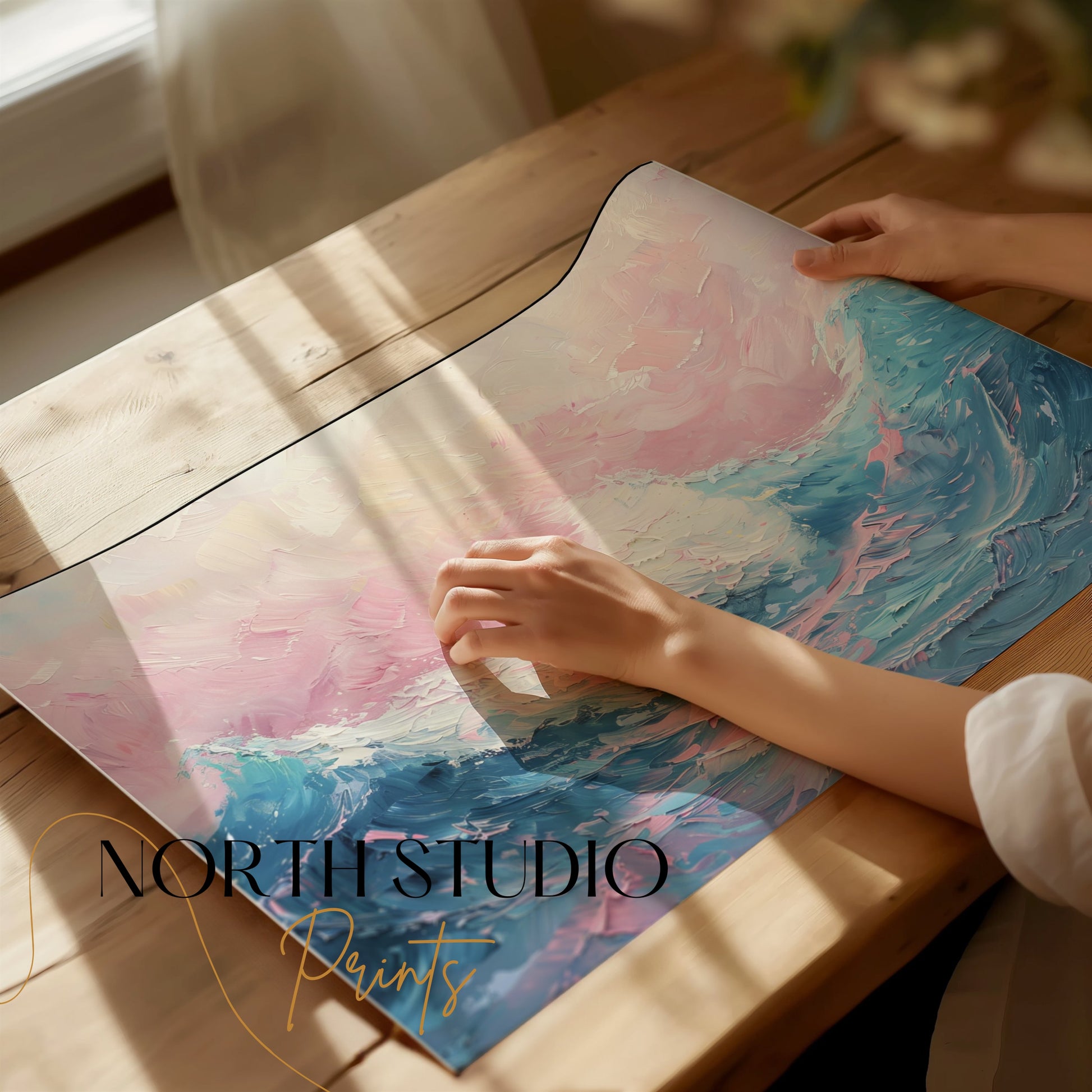 Premium Poster of Colorful Abstract Waves Art Posters