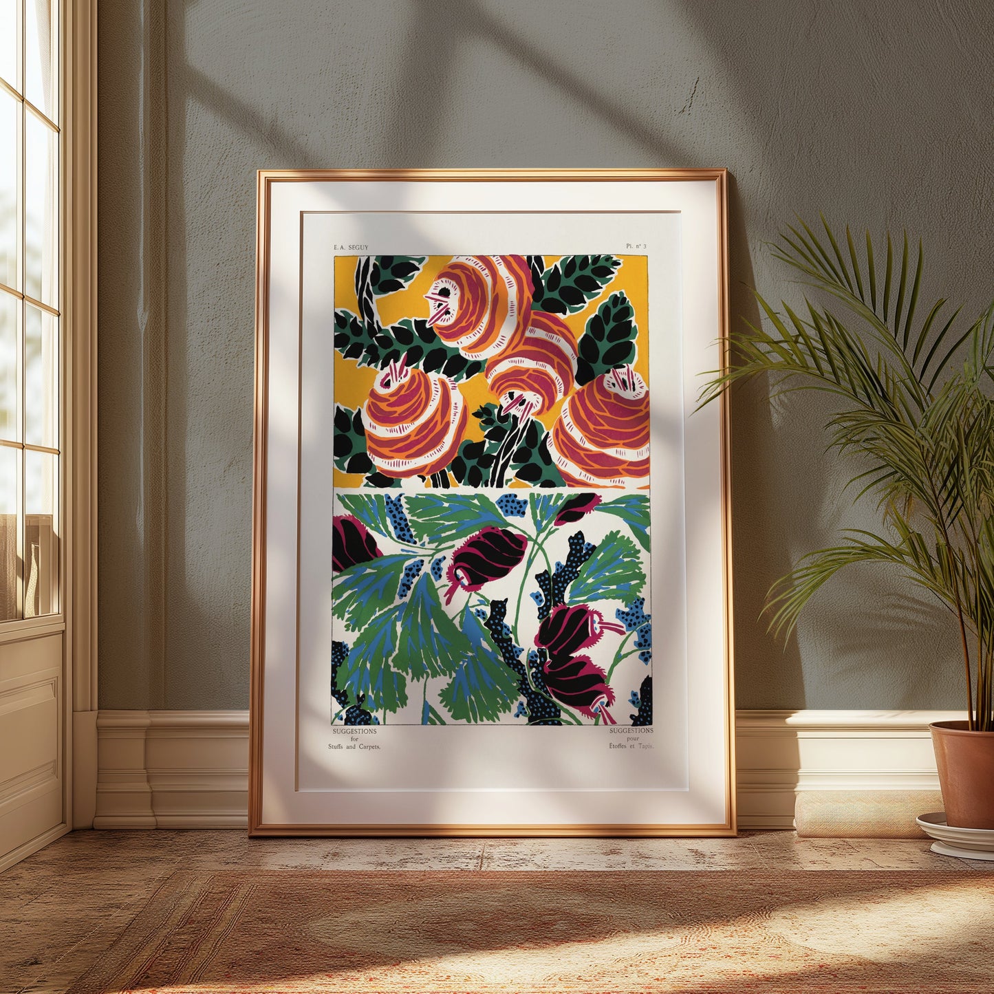Premium Poster of Colorful Artistic Botanical Illustrations Posters