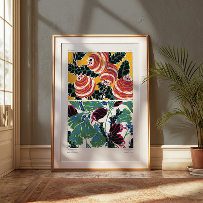 Premium Poster of Colorful Artistic Botanical Illustrations Posters