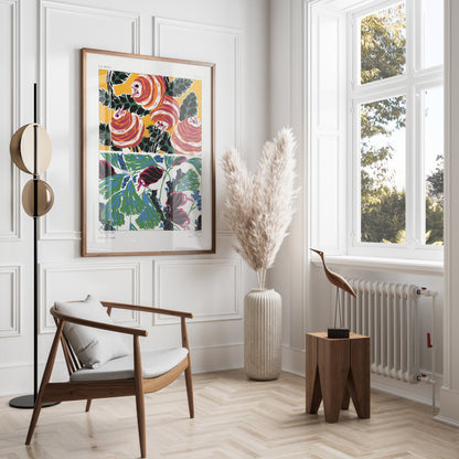 Premium Poster of Colorful Artistic Botanical Illustrations Posters