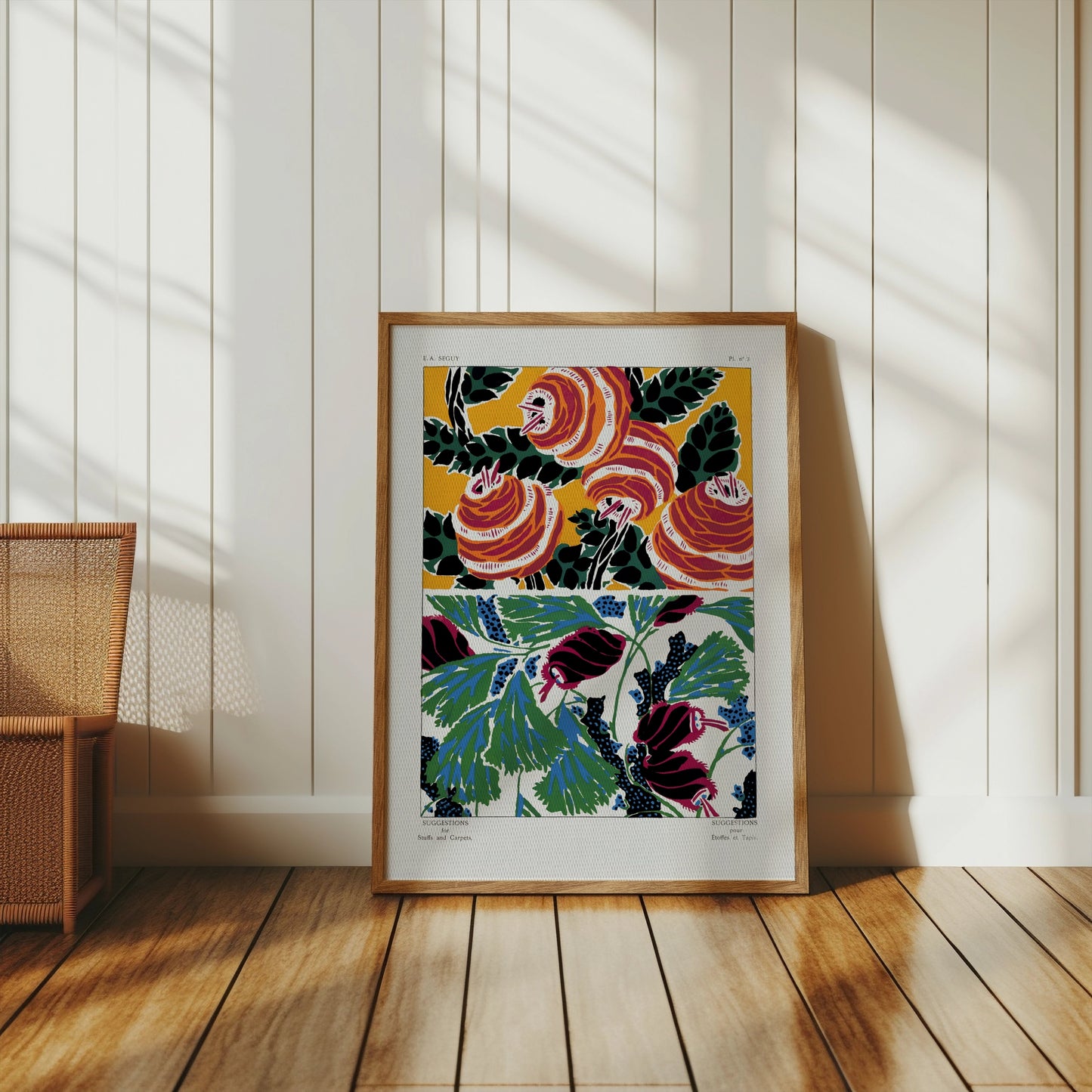 Premium Poster of Colorful Artistic Botanical Illustrations Posters