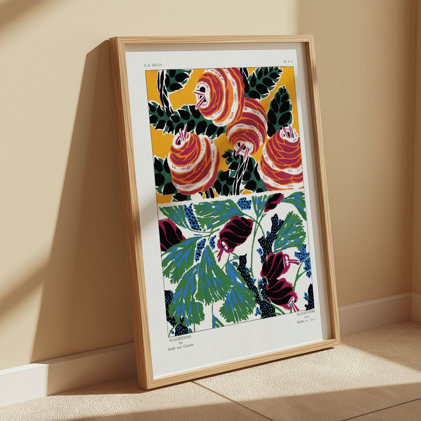 Premium Poster of Colorful Artistic Botanical Illustrations Posters