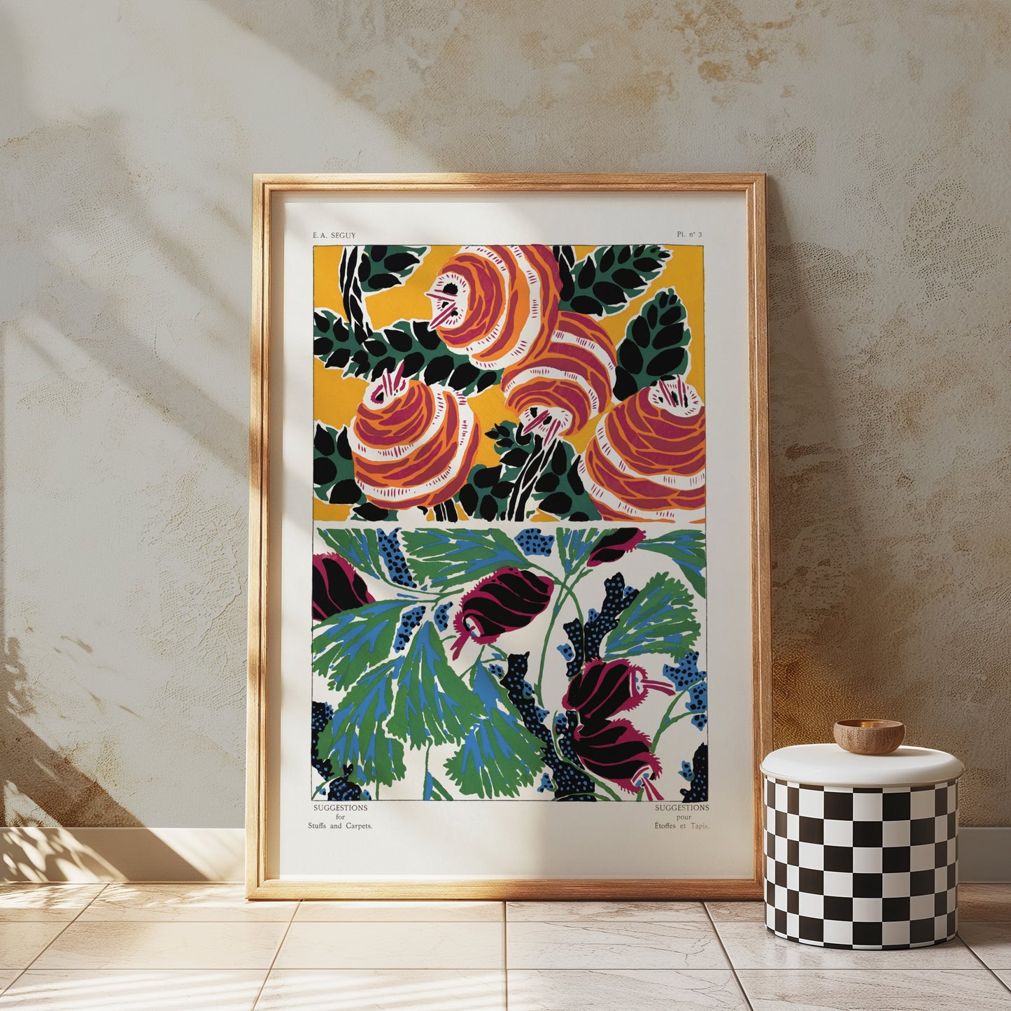 Premium Poster of Colorful Artistic Botanical Illustrations Posters