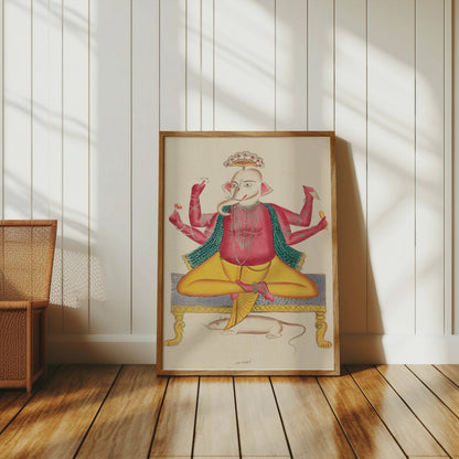 Premium Poster of Colorful Artistic Hindu Deity Ganesha Illustration Posters
