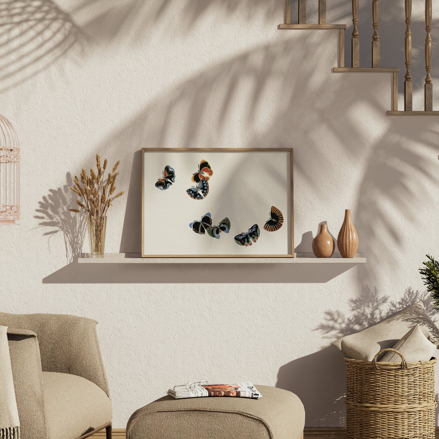 Premium Poster of Colorful Butterfly Design Art Prints Posters