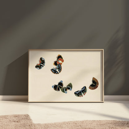Premium Poster of Colorful Butterfly Design Art Prints Posters
