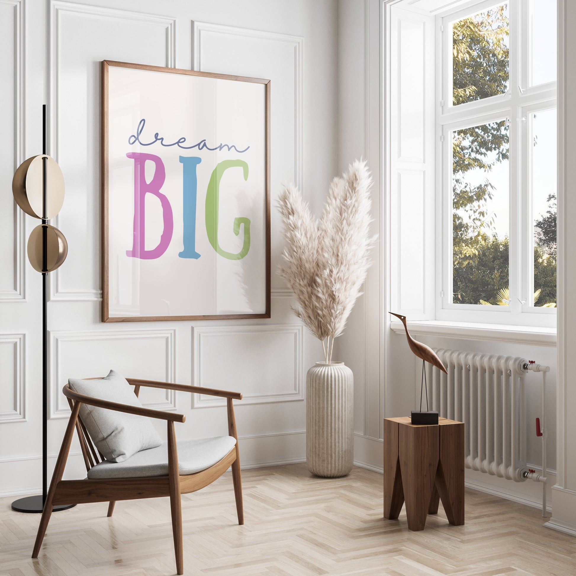 Premium Poster of Colorful Dream Big Typography Inspirational Posters