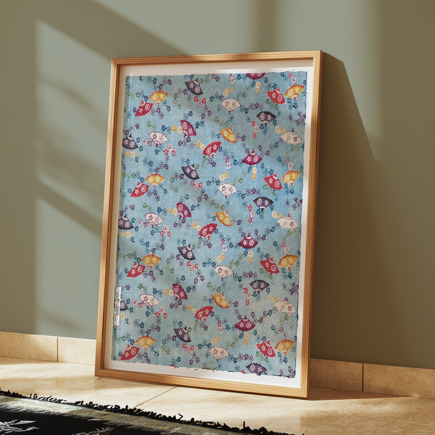 Premium Poster of Colorful Fish Pattern Print Japanese Posters