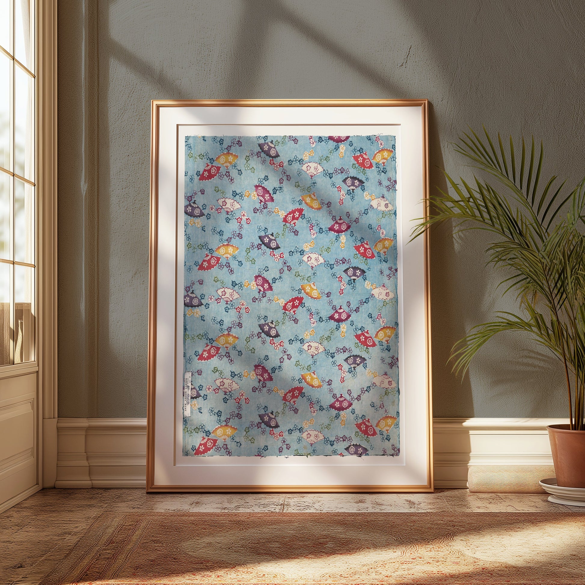 Premium Poster of Colorful Fish Pattern Print Japanese Posters
