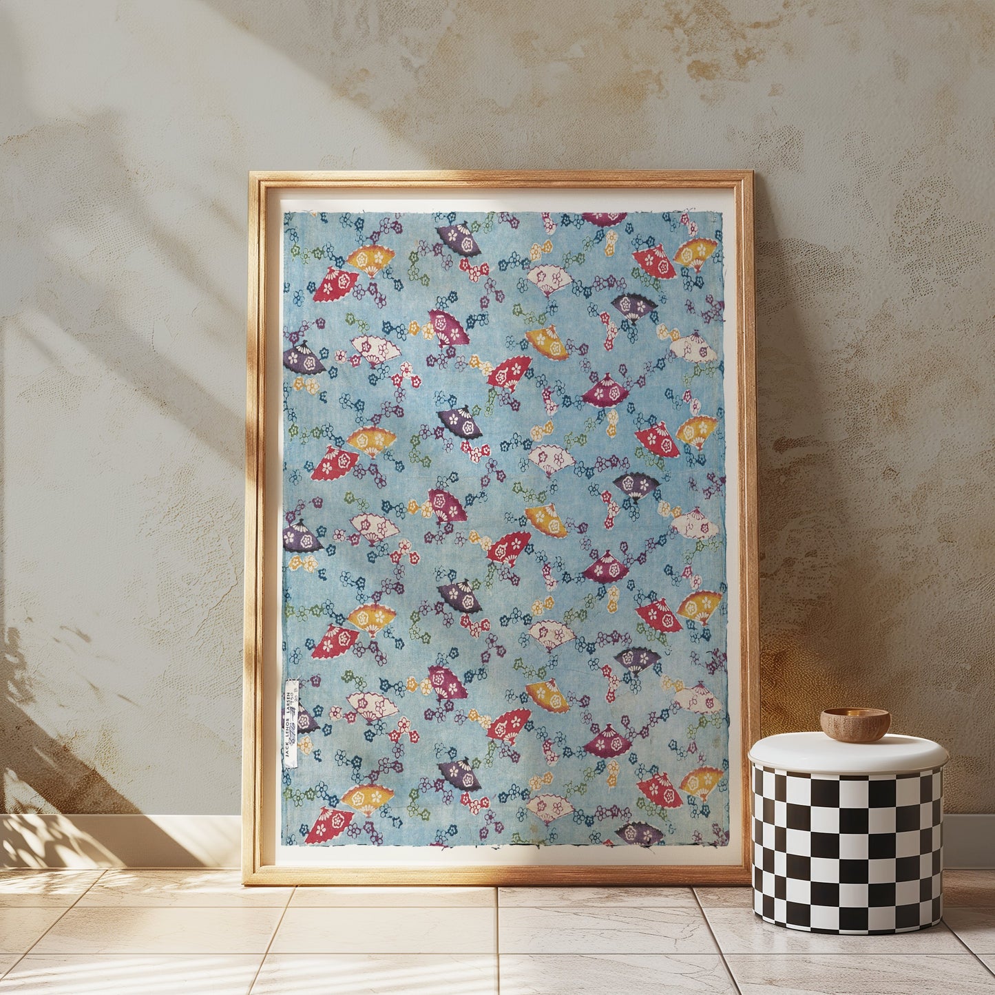 Premium Poster of Colorful Fish Pattern Print Japanese Posters