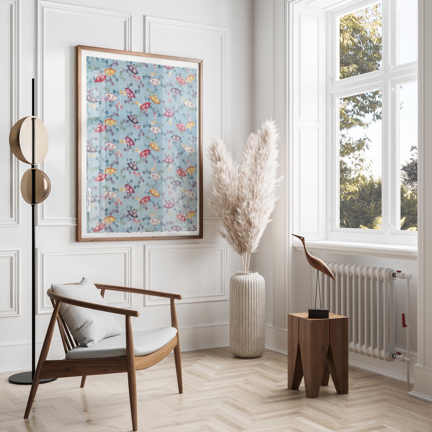 Premium Poster of Colorful Fish Pattern Print Japanese Posters