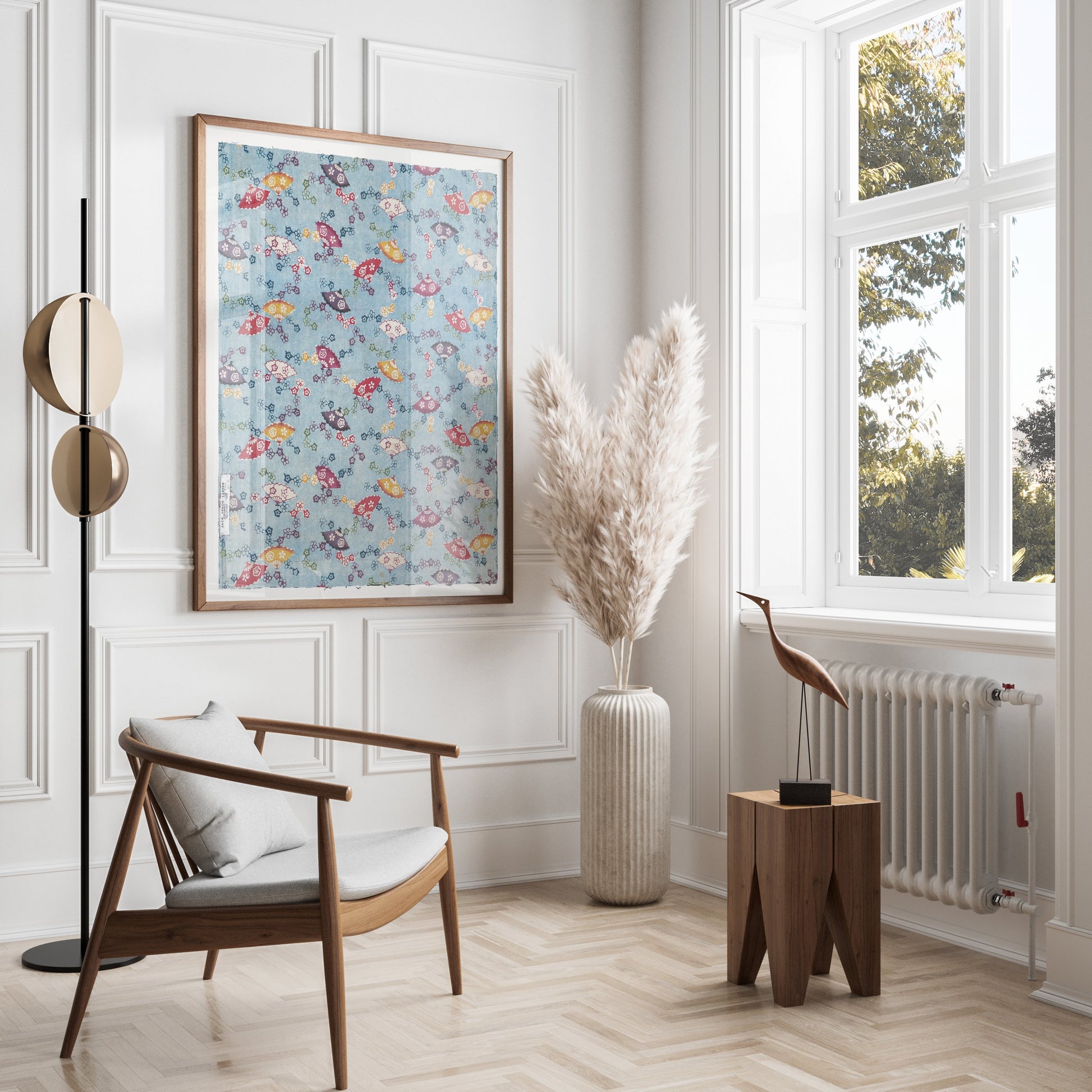 Premium Poster of Colorful Fish Pattern Print Japanese Posters