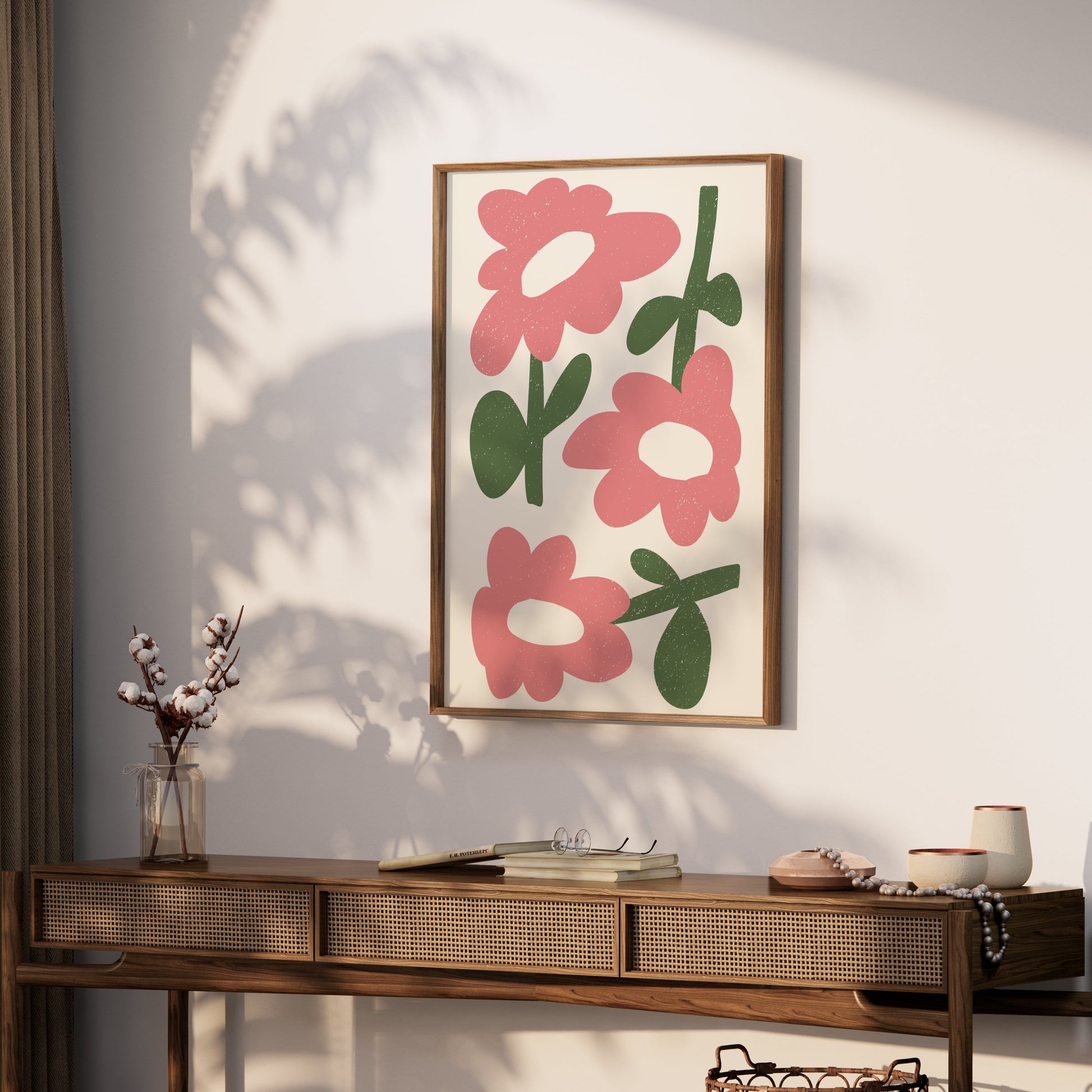 Premium Poster of Colorful Floral Art Print for Nature Lovers Posters