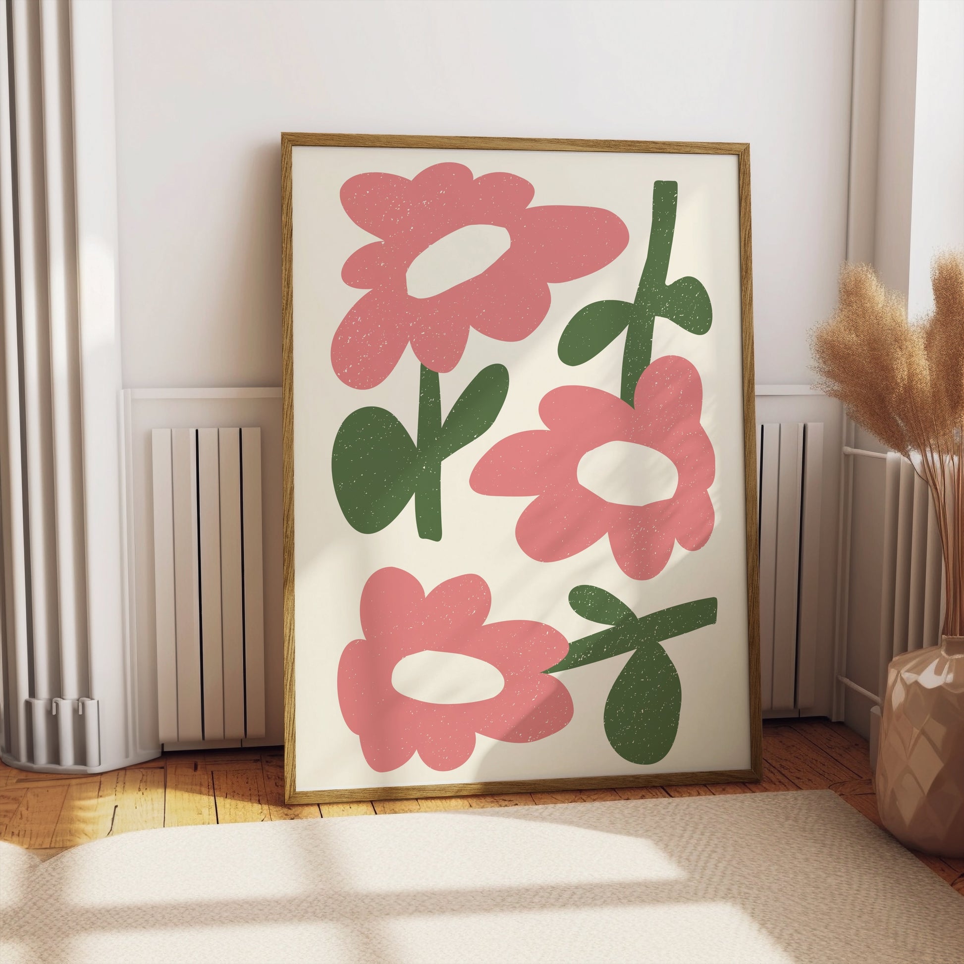 Premium Poster of Colorful Floral Art Print for Nature Lovers Posters