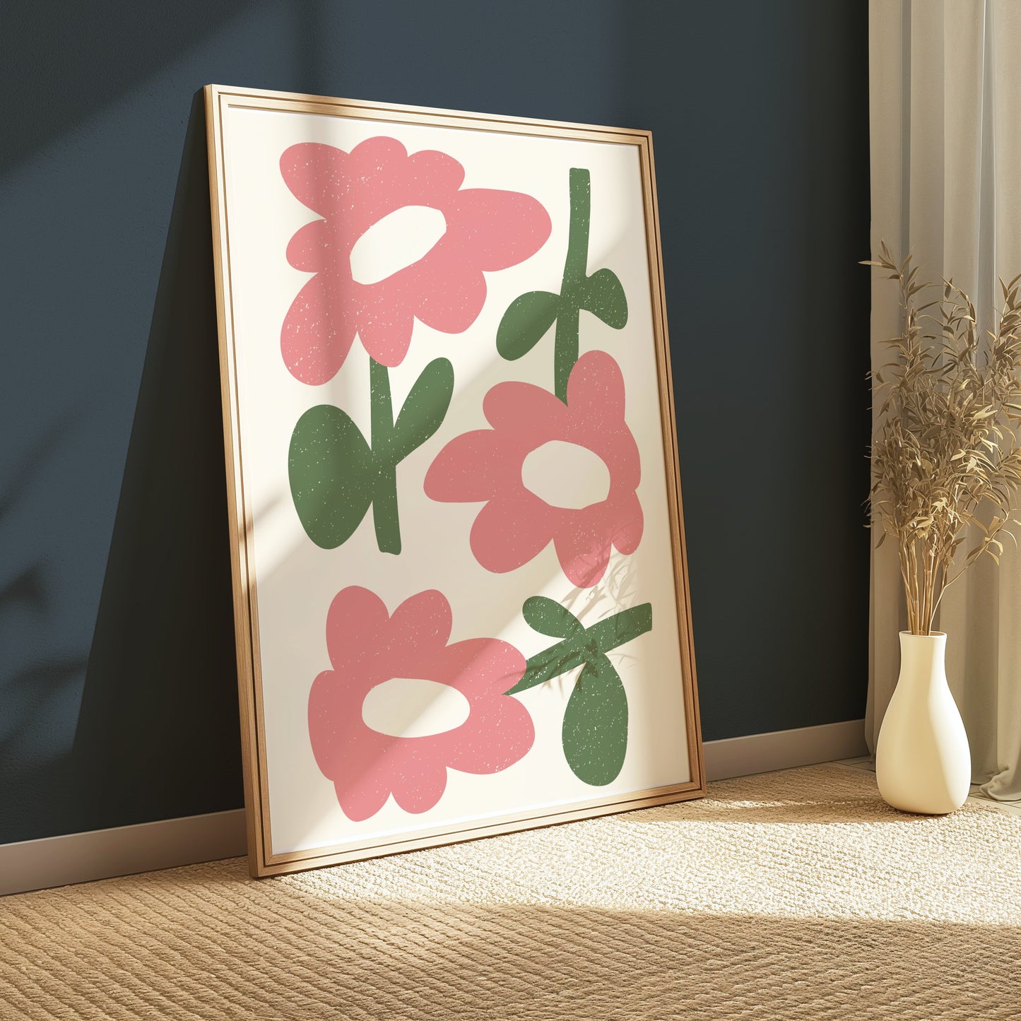 Premium Poster of Colorful Floral Art Print for Nature Lovers Posters