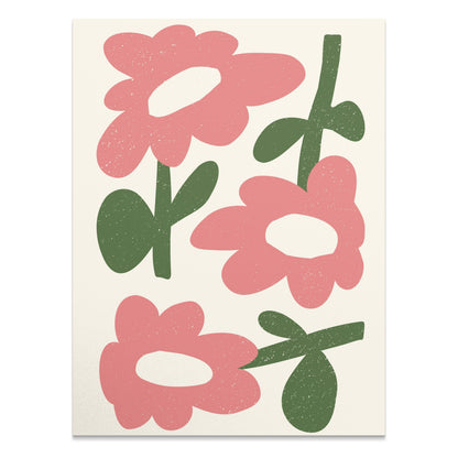 Premium Poster of Colorful Floral Art Print for Nature Lovers Posters