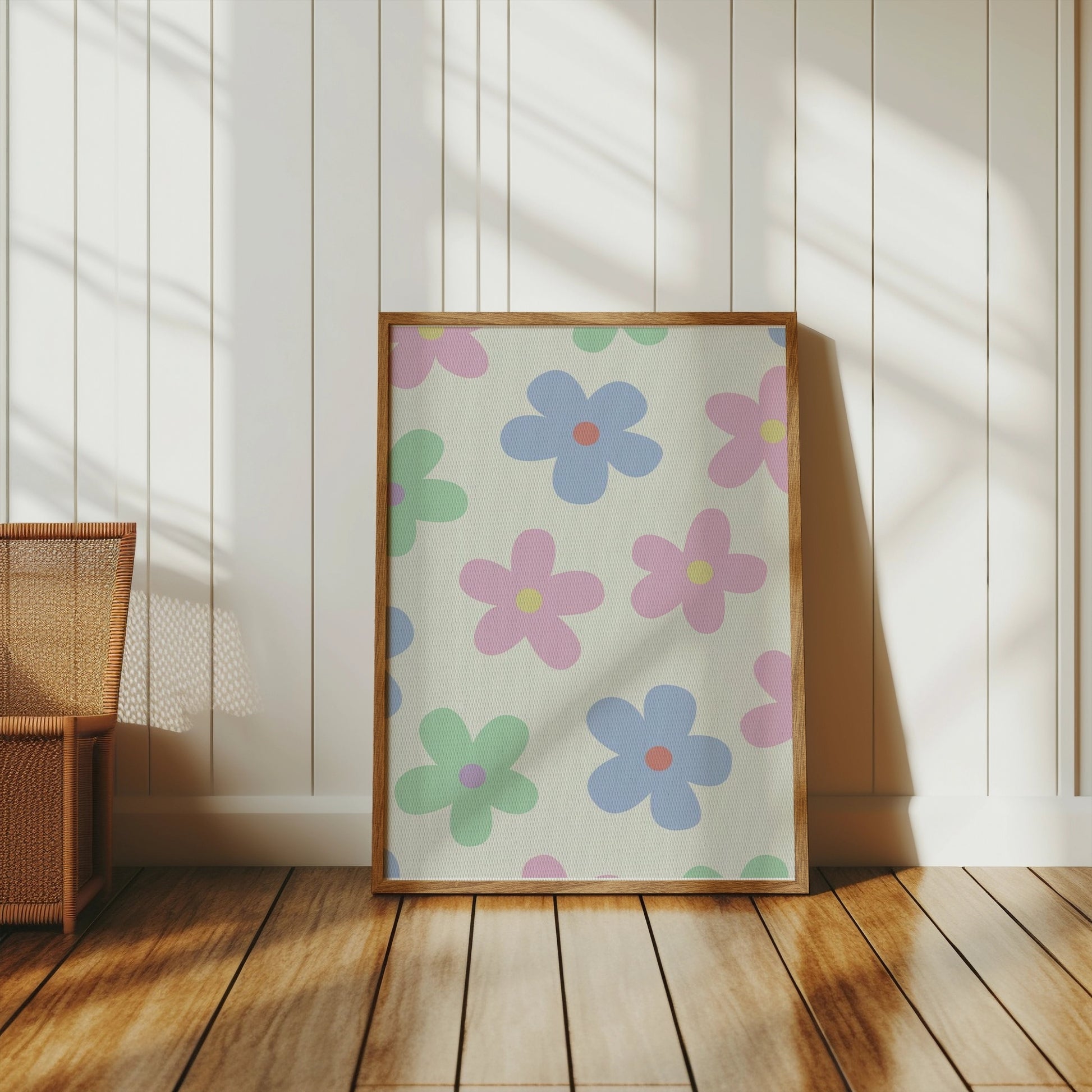Premium Poster of Colorful Flower Pattern Decorative Art Print Posters