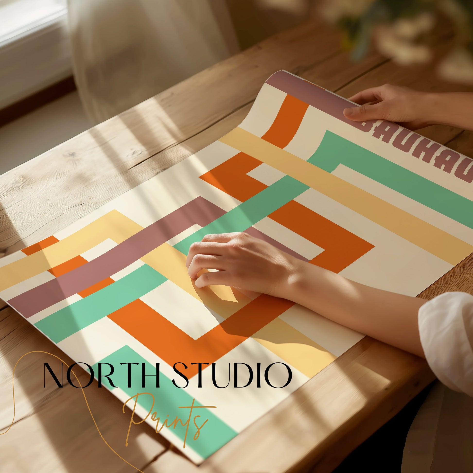 Premium Poster of Colorful Geometric Bauhaus 1923 Print Design Posters