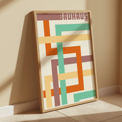 Premium Poster of Colorful Geometric Bauhaus 1923 Print Design Posters