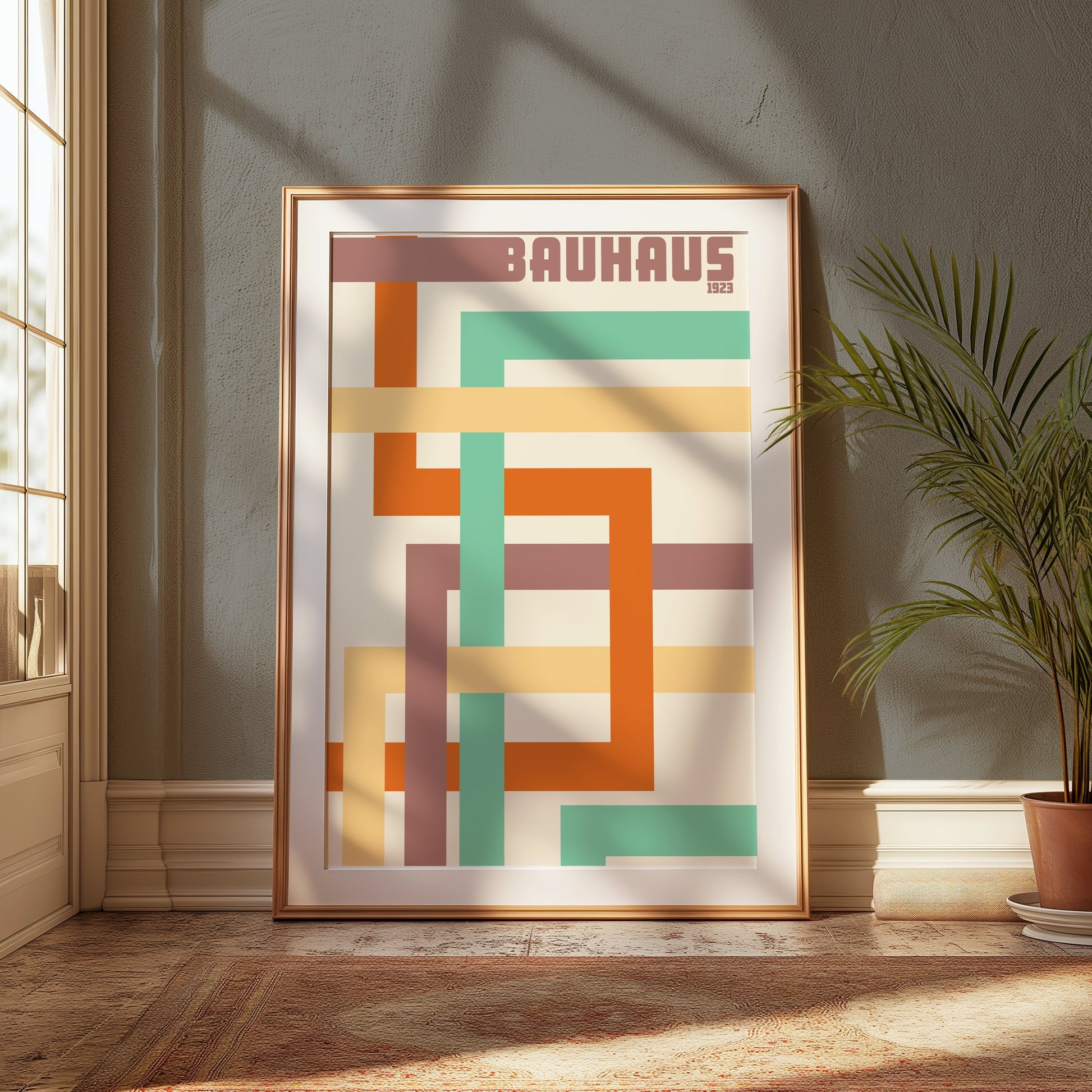 Premium Poster of Colorful Geometric Bauhaus 1923 Print Design Posters