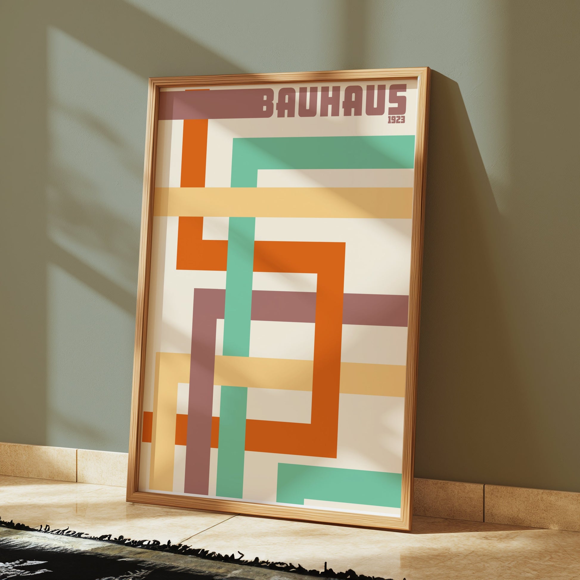Premium Poster of Colorful Geometric Bauhaus 1923 Print Design Posters