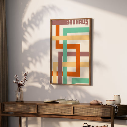 Premium Poster of Colorful Geometric Bauhaus 1923 Print Design Posters