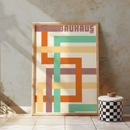 Premium Poster of Colorful Geometric Bauhaus 1923 Print Design Posters