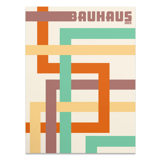 Premium Poster of Colorful Geometric Bauhaus 1923 Print Design Posters