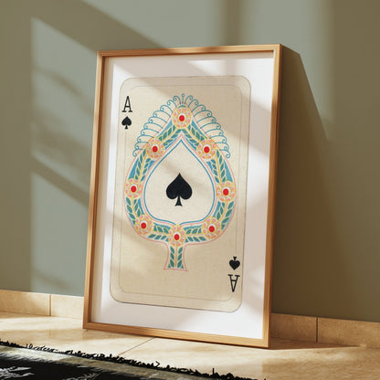 Premium Poster of Colorful Ornate Ace of Spades Art Design Posters