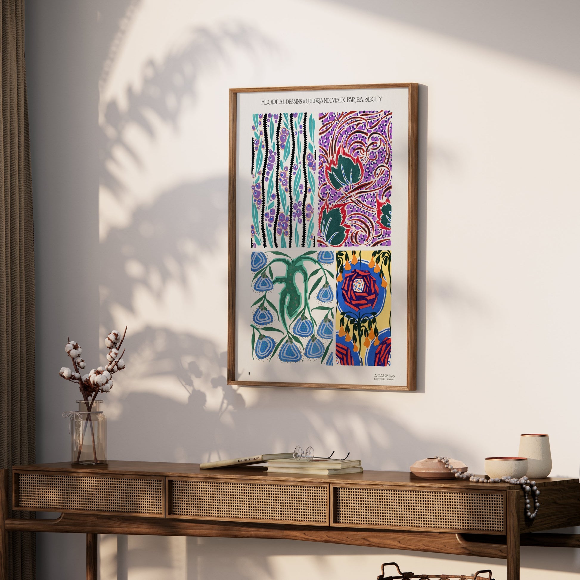 Premium Poster of Colorful Unique Designs on Art Nouveau Posters