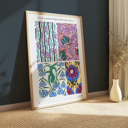 Premium Poster of Colorful Unique Designs on Art Nouveau Posters