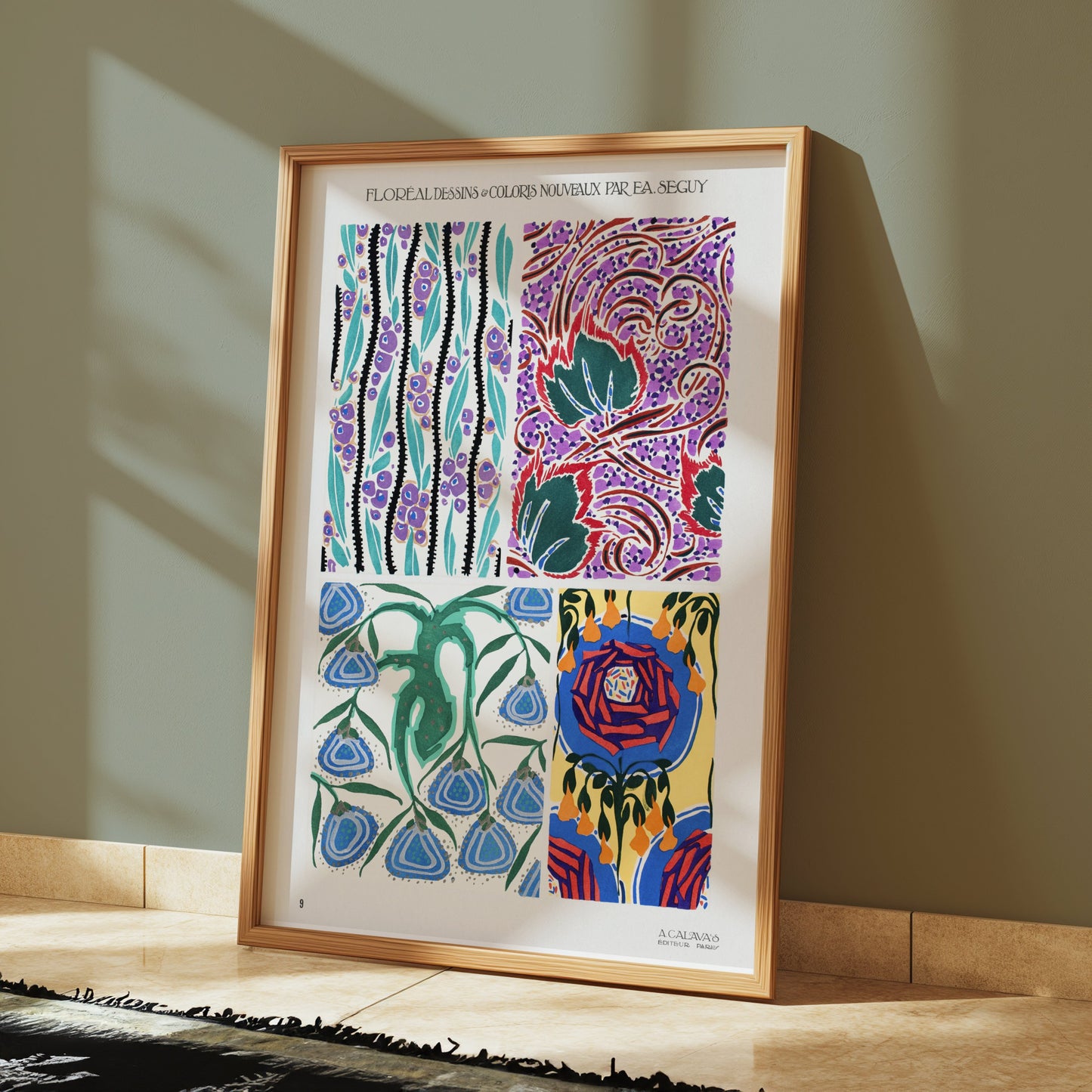 Premium Poster of Colorful Unique Designs on Art Nouveau Posters