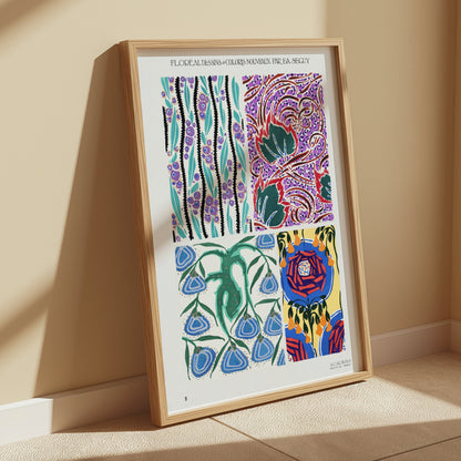 Premium Poster of Colorful Unique Designs on Art Nouveau Posters
