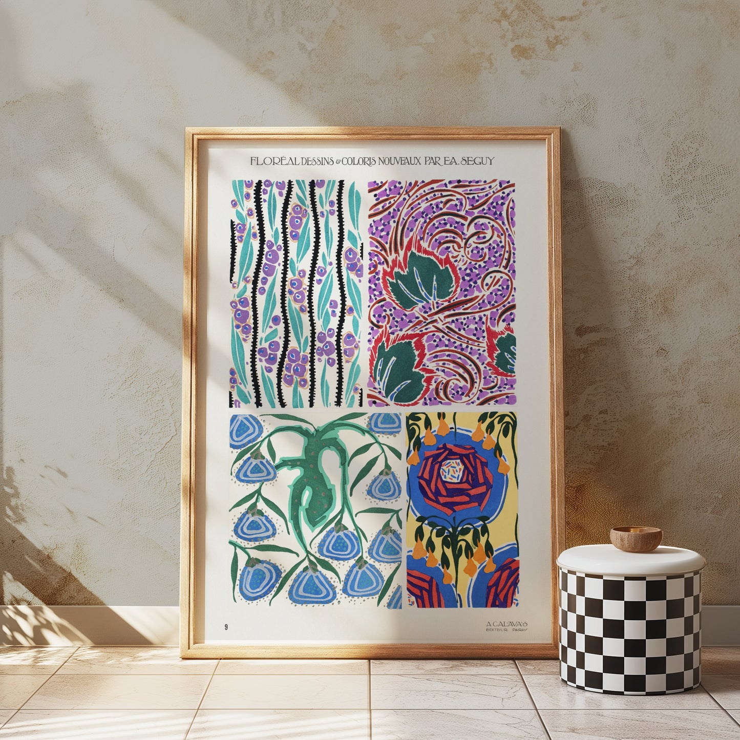 Premium Poster of Colorful Unique Designs on Art Nouveau Posters