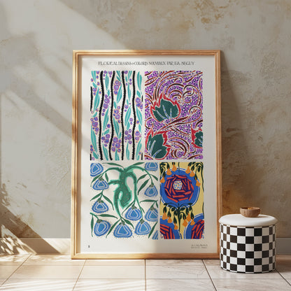 Premium Poster of Colorful Unique Designs on Art Nouveau Posters